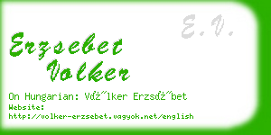 erzsebet volker business card